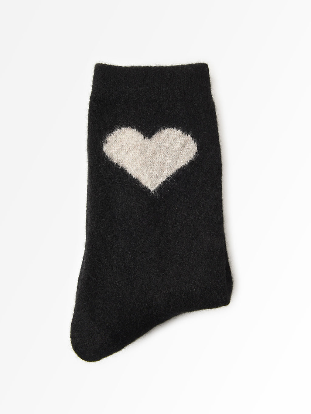 White + Warren Women's Cashmere Heart Socks - Saint Bernard