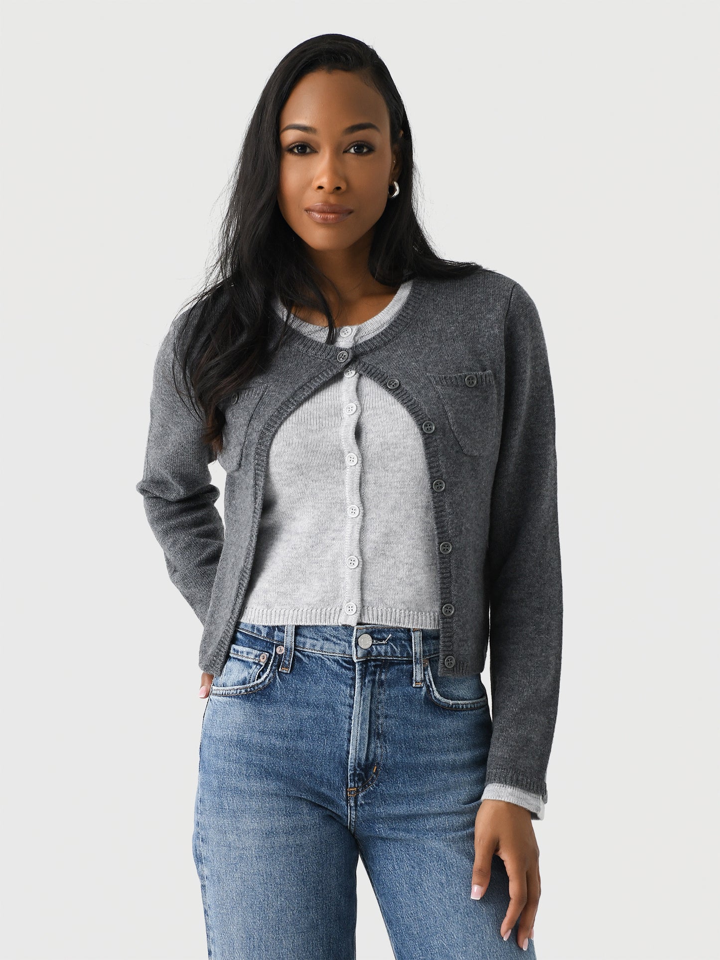 Berenice Women's Gigi Layered Cardigan - Saint Bernard