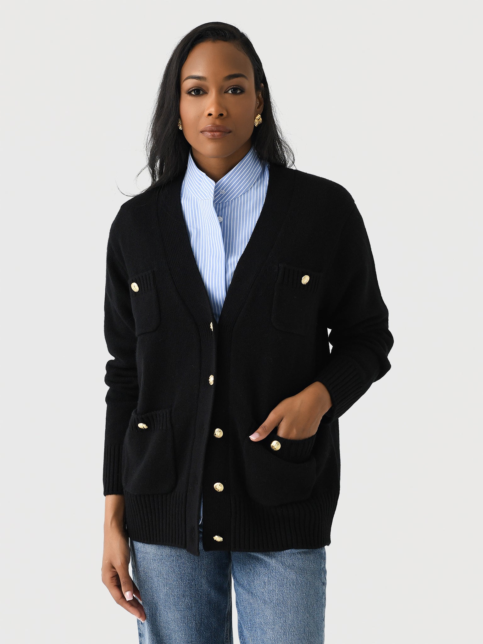 Berenice Women's Grego Cardigan - Saint Bernard