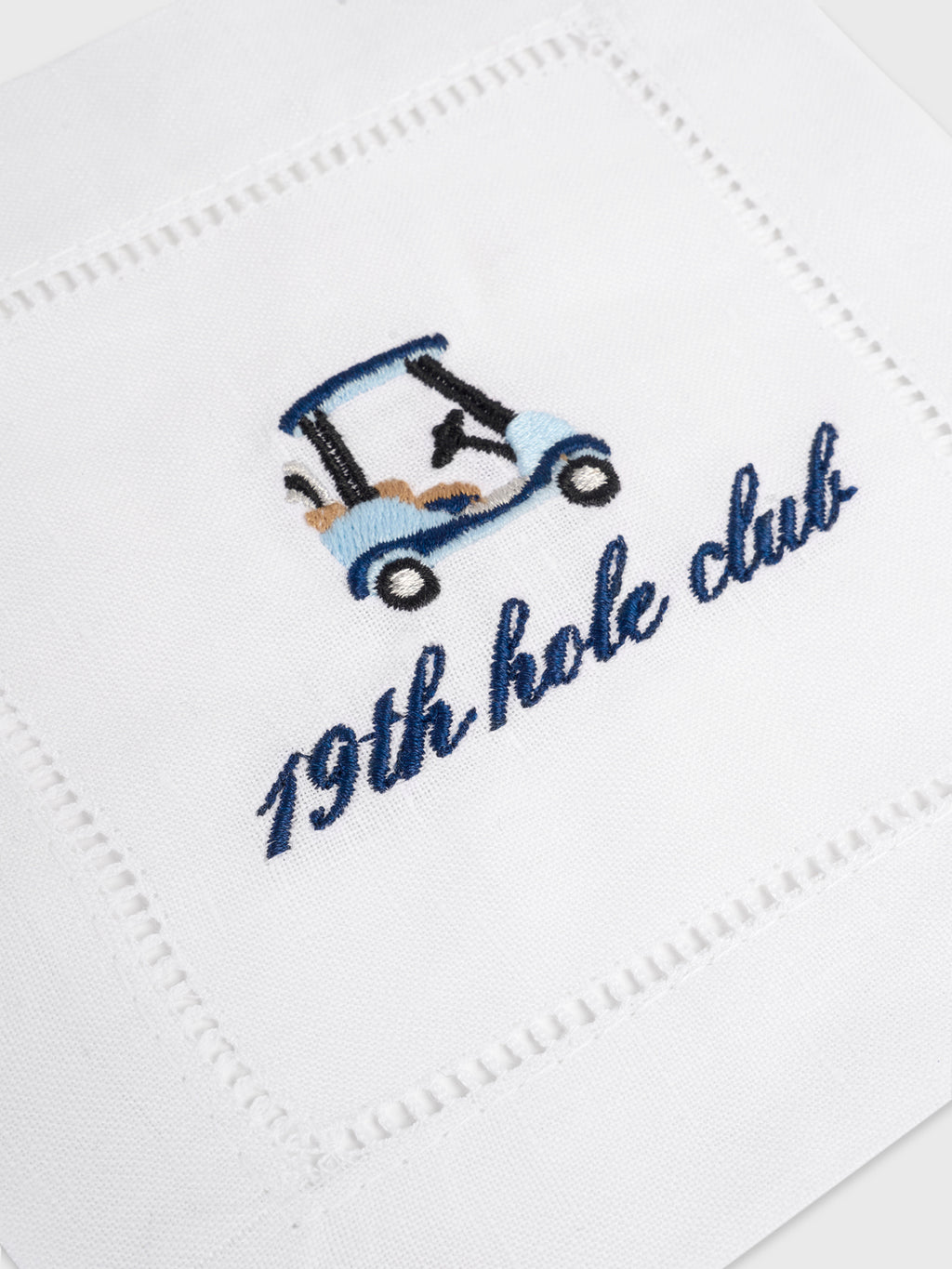 19TH HOLE CLUB COCKTAIL NAPKINxWHITE-alt1