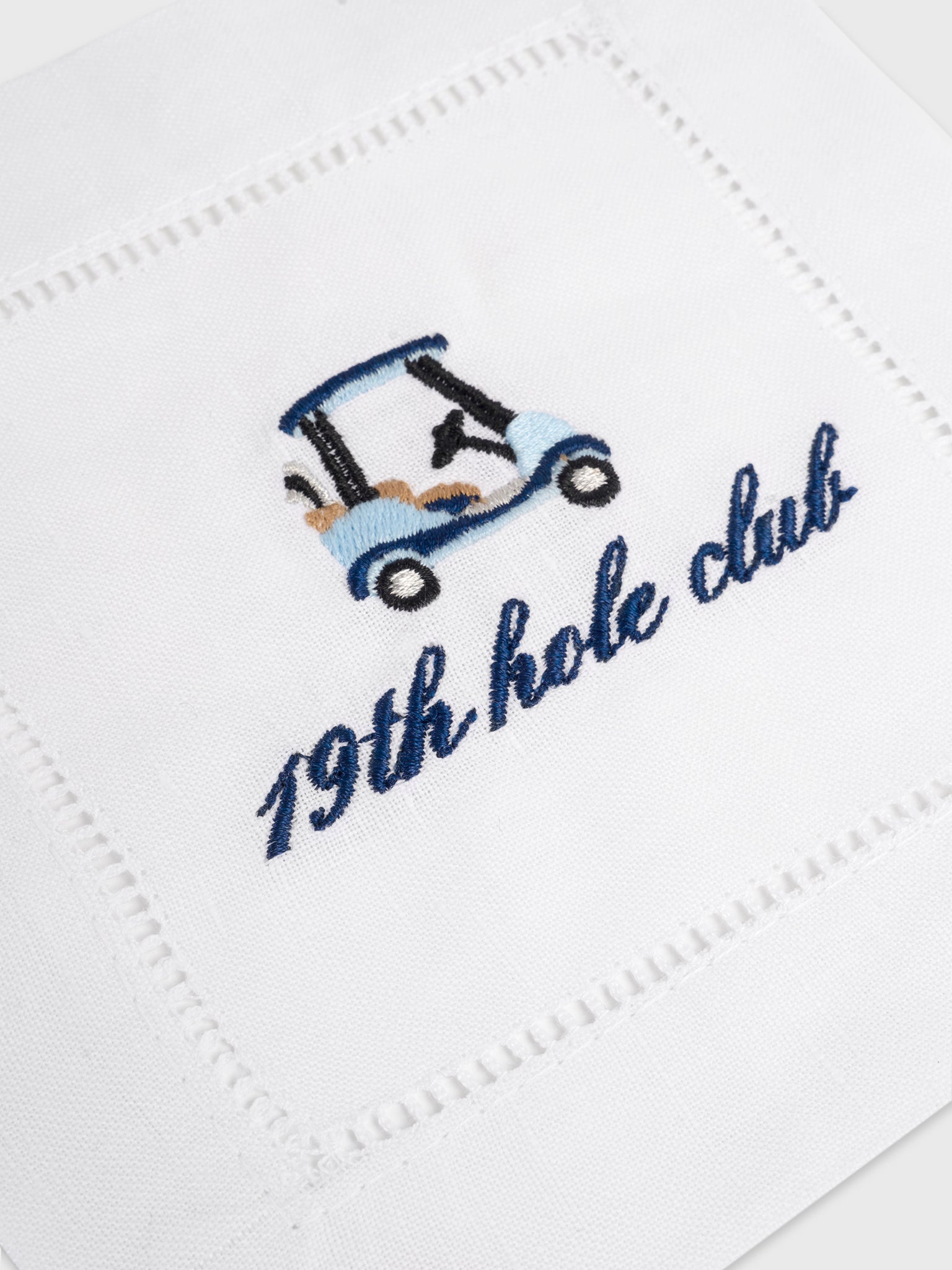 19TH HOLE CLUB COCKTAIL NAPKINxWHITE-alt1