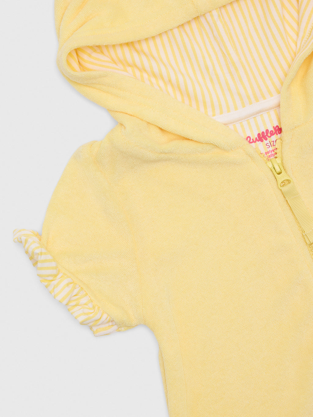 Rufflebutts Girls' Terry Full-Zip Cover-Up - Saint Bernard