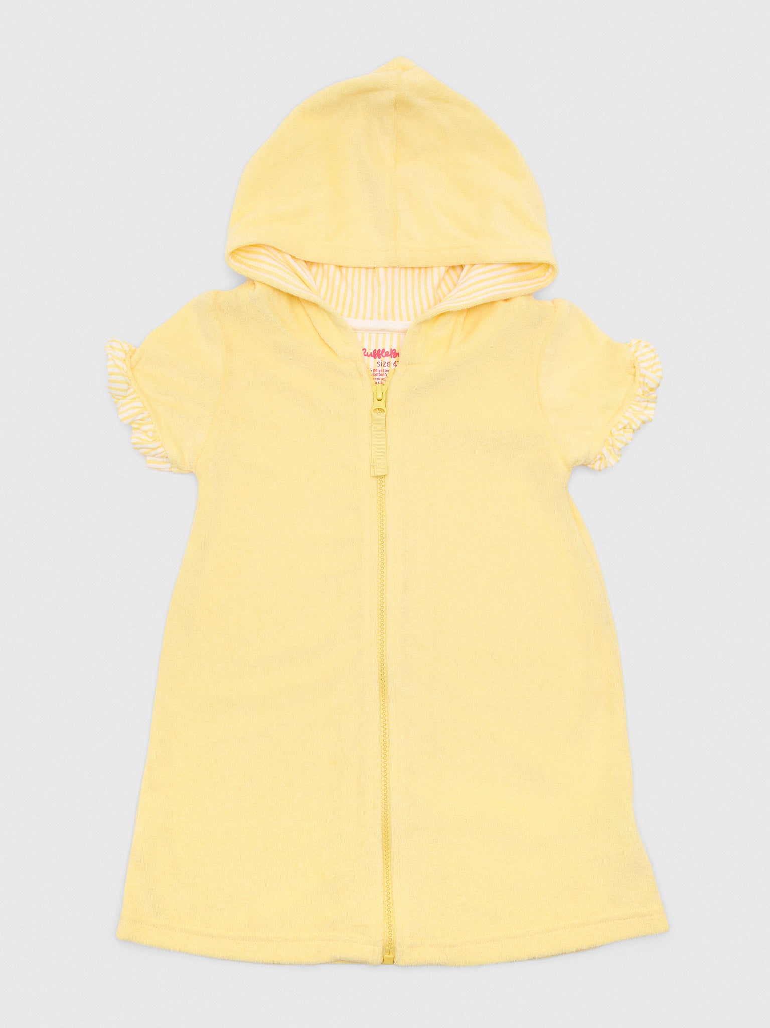 Rufflebutts Girls' Terry Full-Zip Cover-Up - Saint Bernard