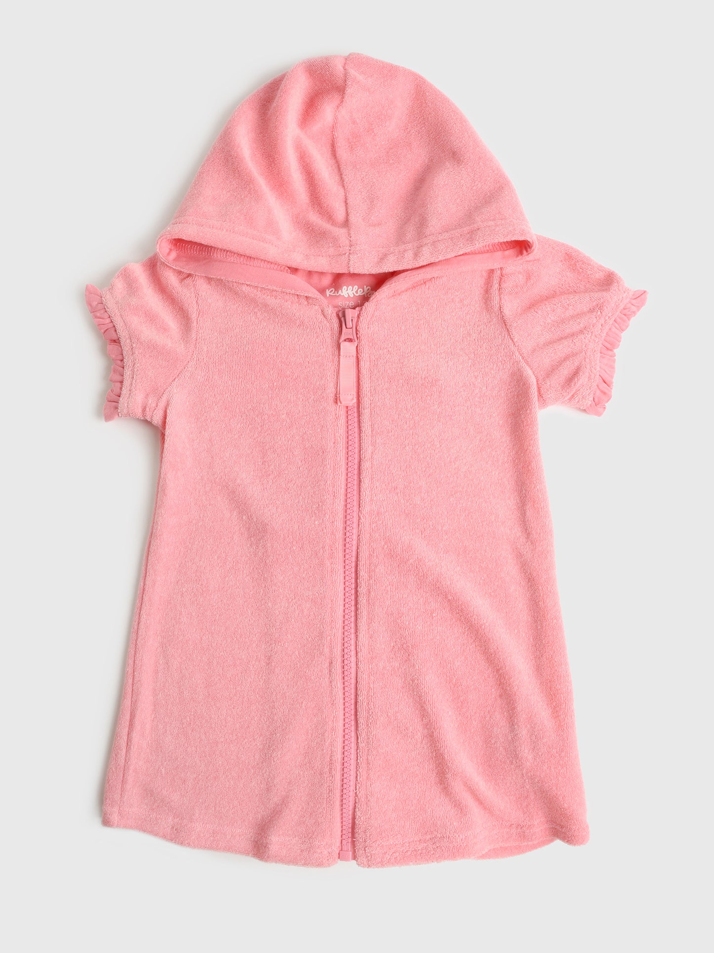 Rufflebutts Girls' Terry Full-Zip Cover-Up