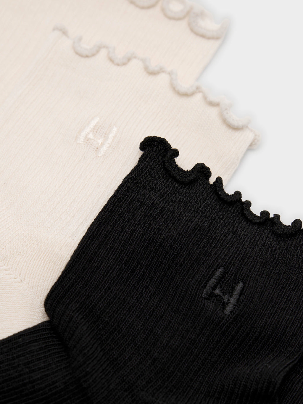 Halfdays Women's Ruffle 2-Pack Socks - Saint Bernard