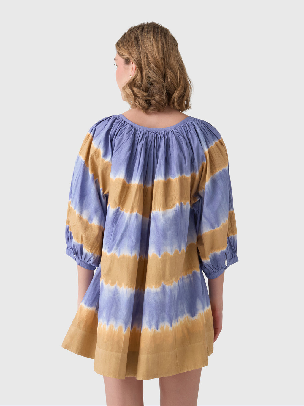 Coniglio Palm Beach Women's Shirred Half Placket Mini Dress - Saint Bernard