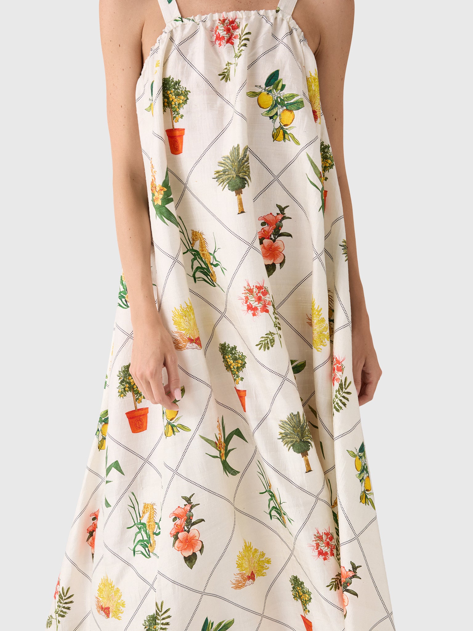 Coniglio Palm Beach Women's Low Tie Back Maxi Dress - Saint Bernard
