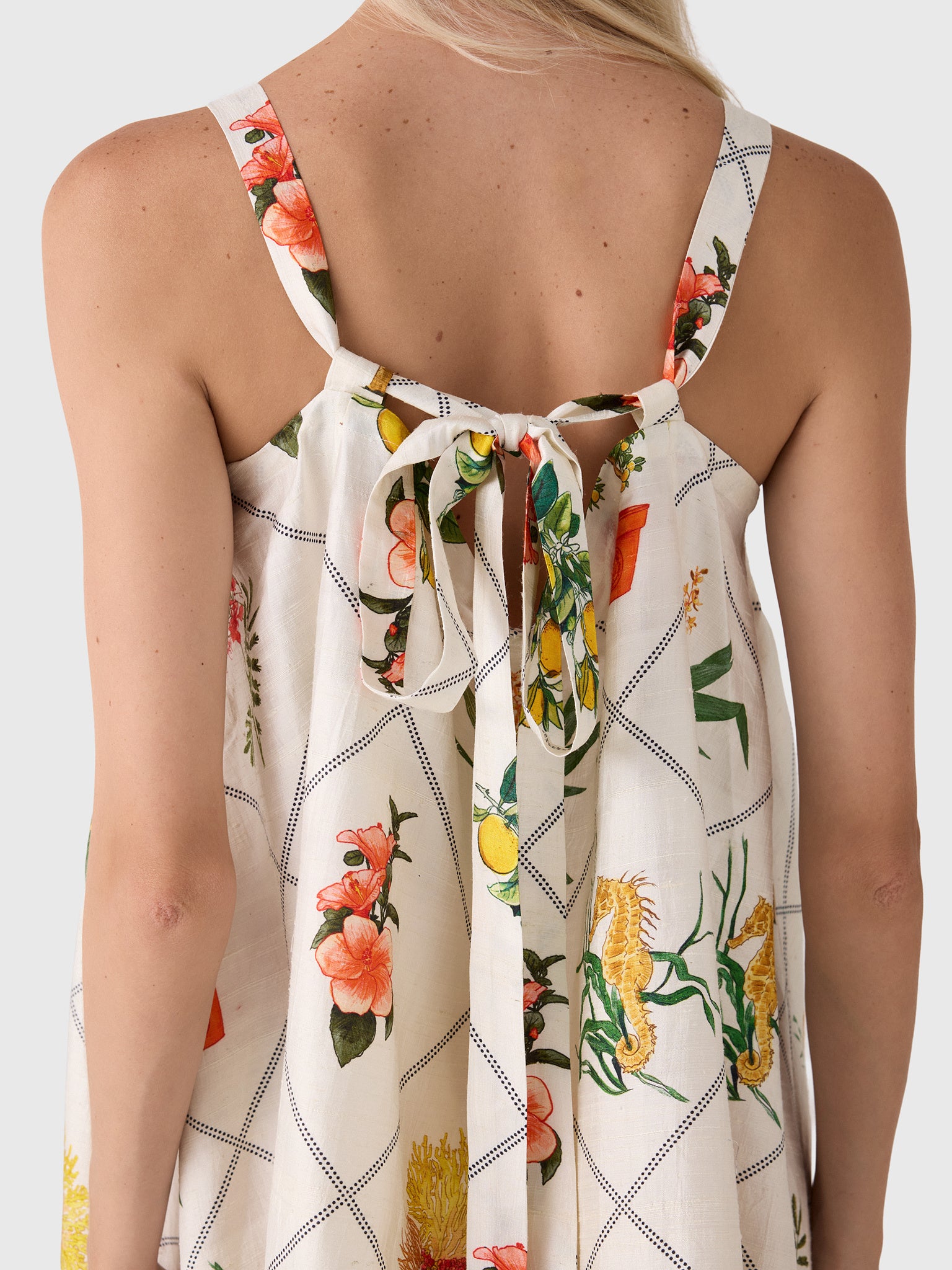 Coniglio Palm Beach Women's Low Tie Back Maxi Dress - Saint Bernard