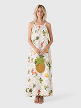 Coniglio Palm Beach Women's Low Tie Back Maxi Dress - Saint Bernard