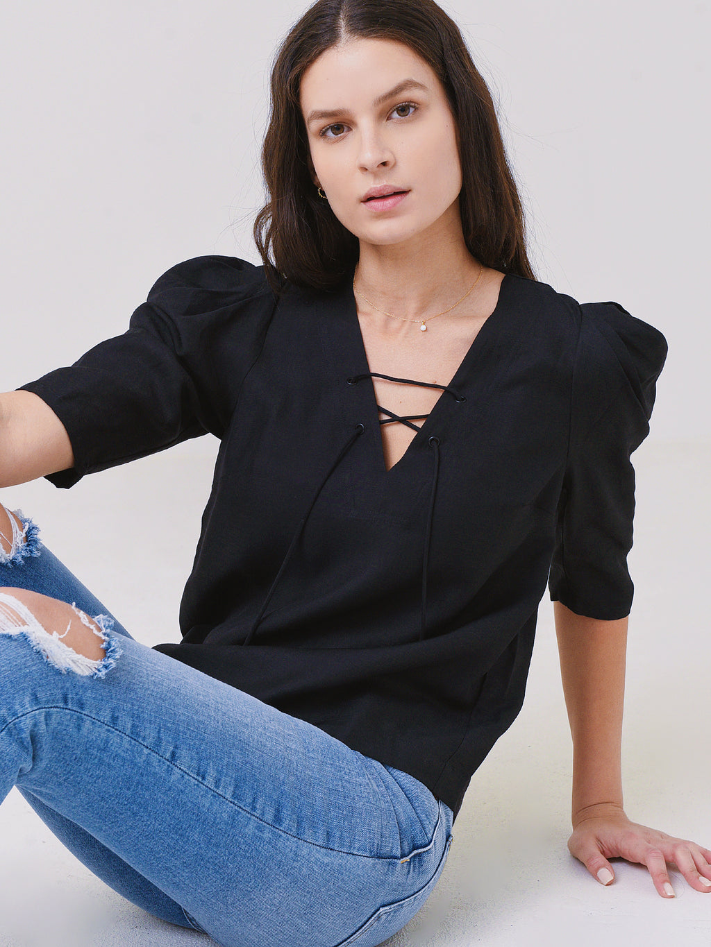 ba&sh Women's Brook Top - Saint Bernard