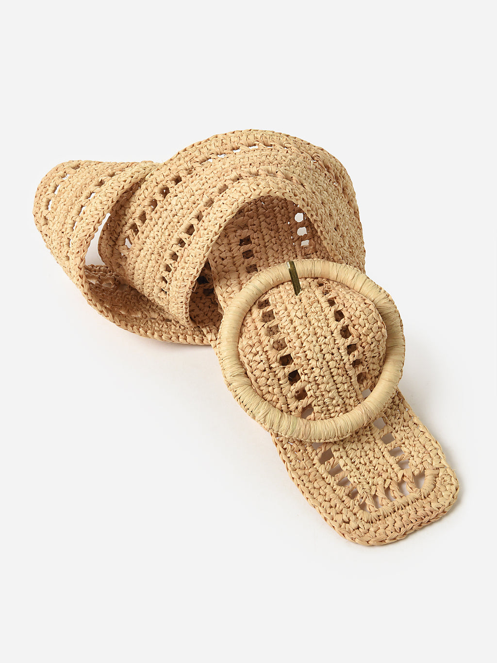 Vanessa Bruno Women's Raffia Belt - Saint Bernard