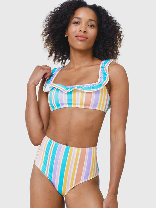 Ephemera Women's High Waisted Bikini Bottom