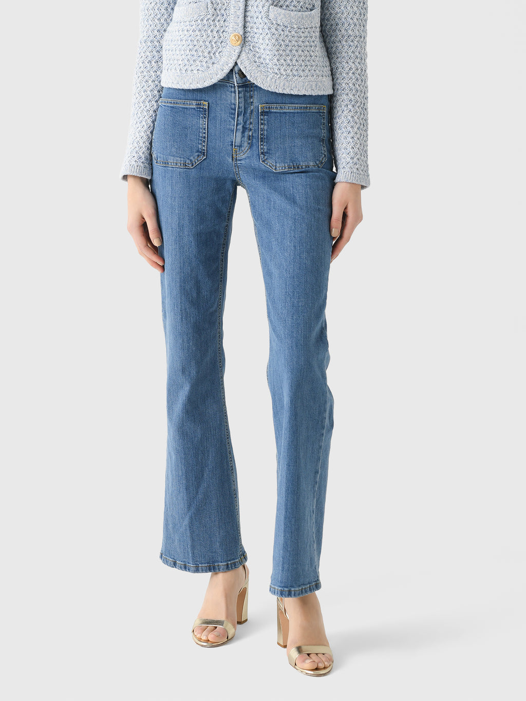 Vanessa Bruno Women's Dompay Flare Jean - Saint Bernard