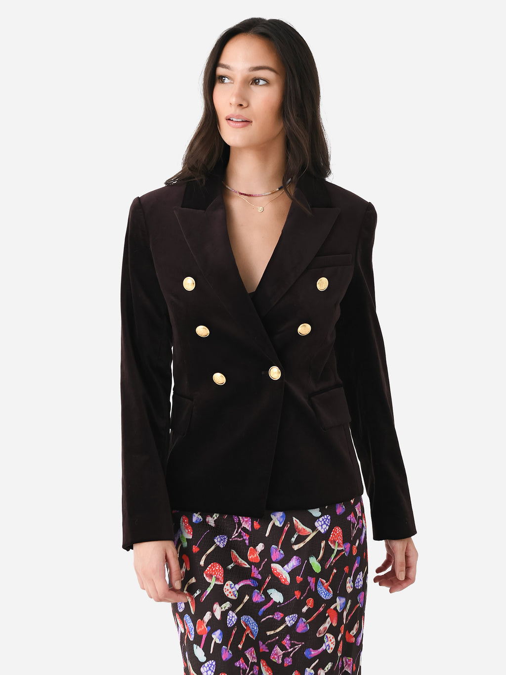 ALC Women's Chelsea Velvet Tailored Jacket - Saint Bernard