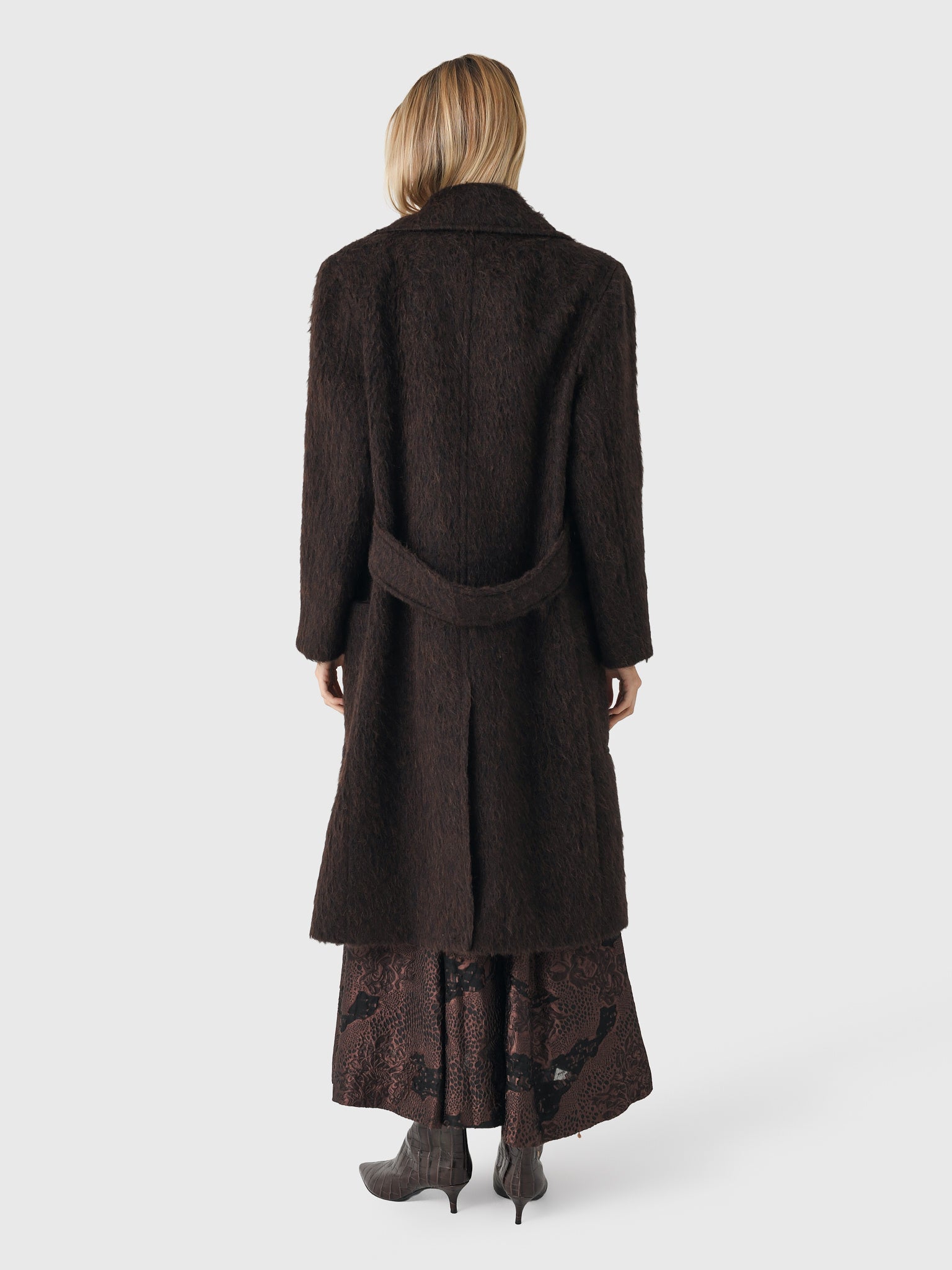 samuel ブラウン アルパカウール　コート ALC Women's Wally Alpaca Coat – Saint Bernard