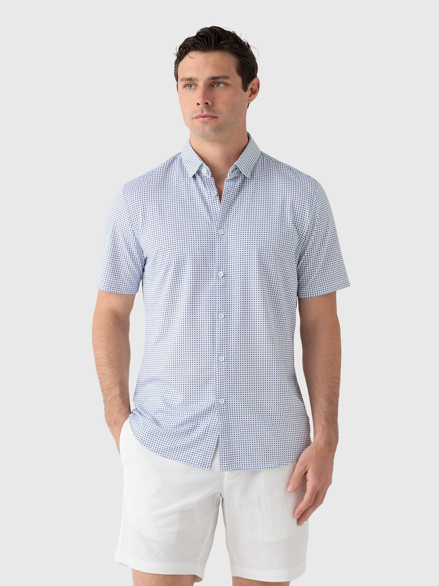 Mizzen+Main Men's Trim Halyard Button-Down Shirt - Saint Bernard