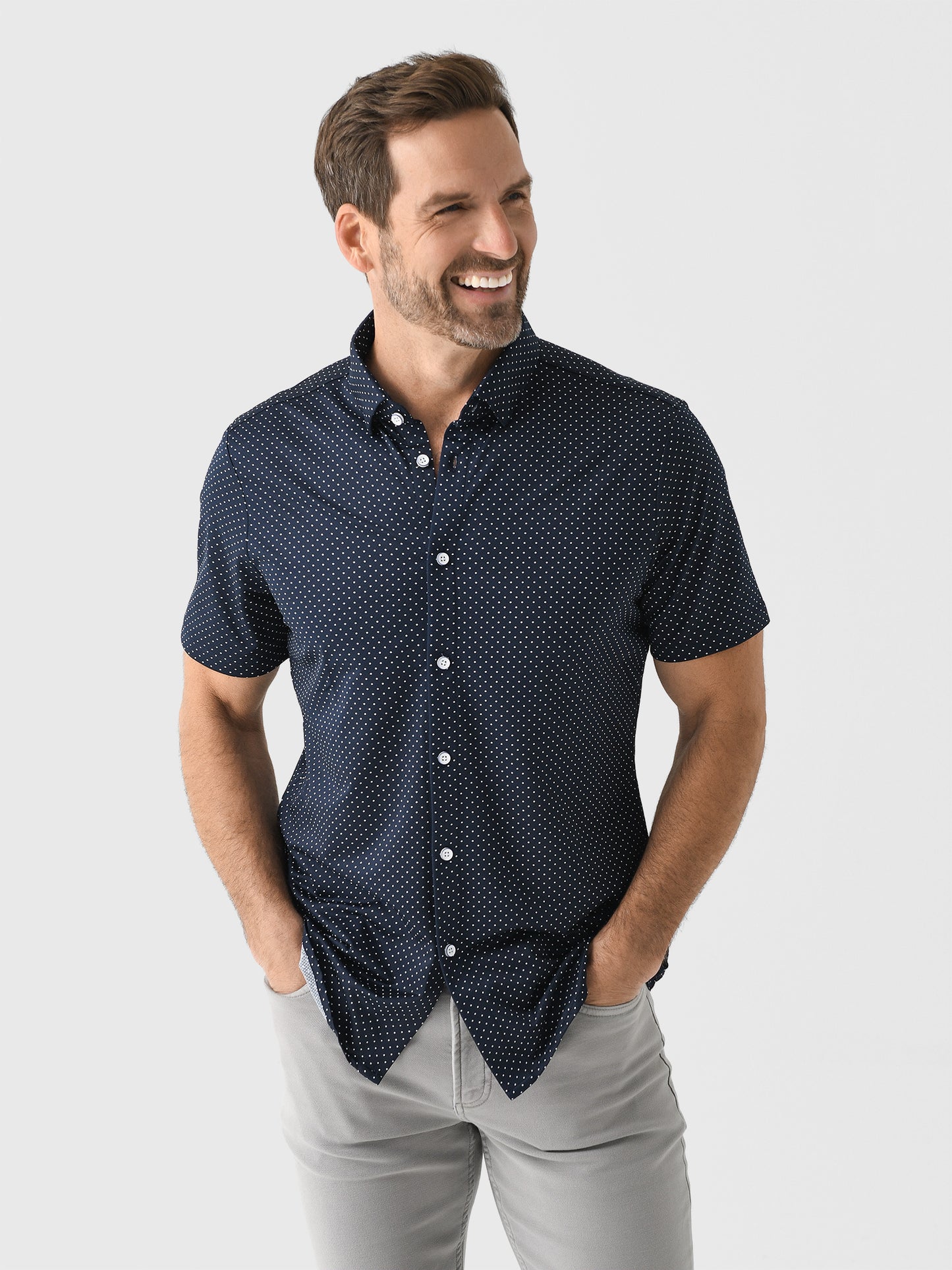 Mizzen+Main Men's Trim Halyard Button-Down Shirt - Saint Bernard