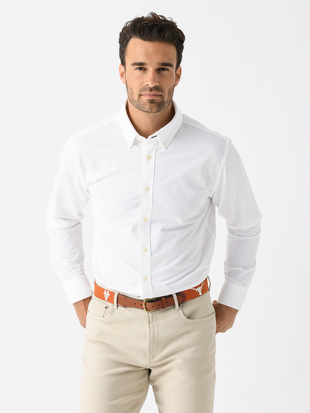 Mizzen+Main Men's Trim Ellis Oxford Shirt - Saint Bernard