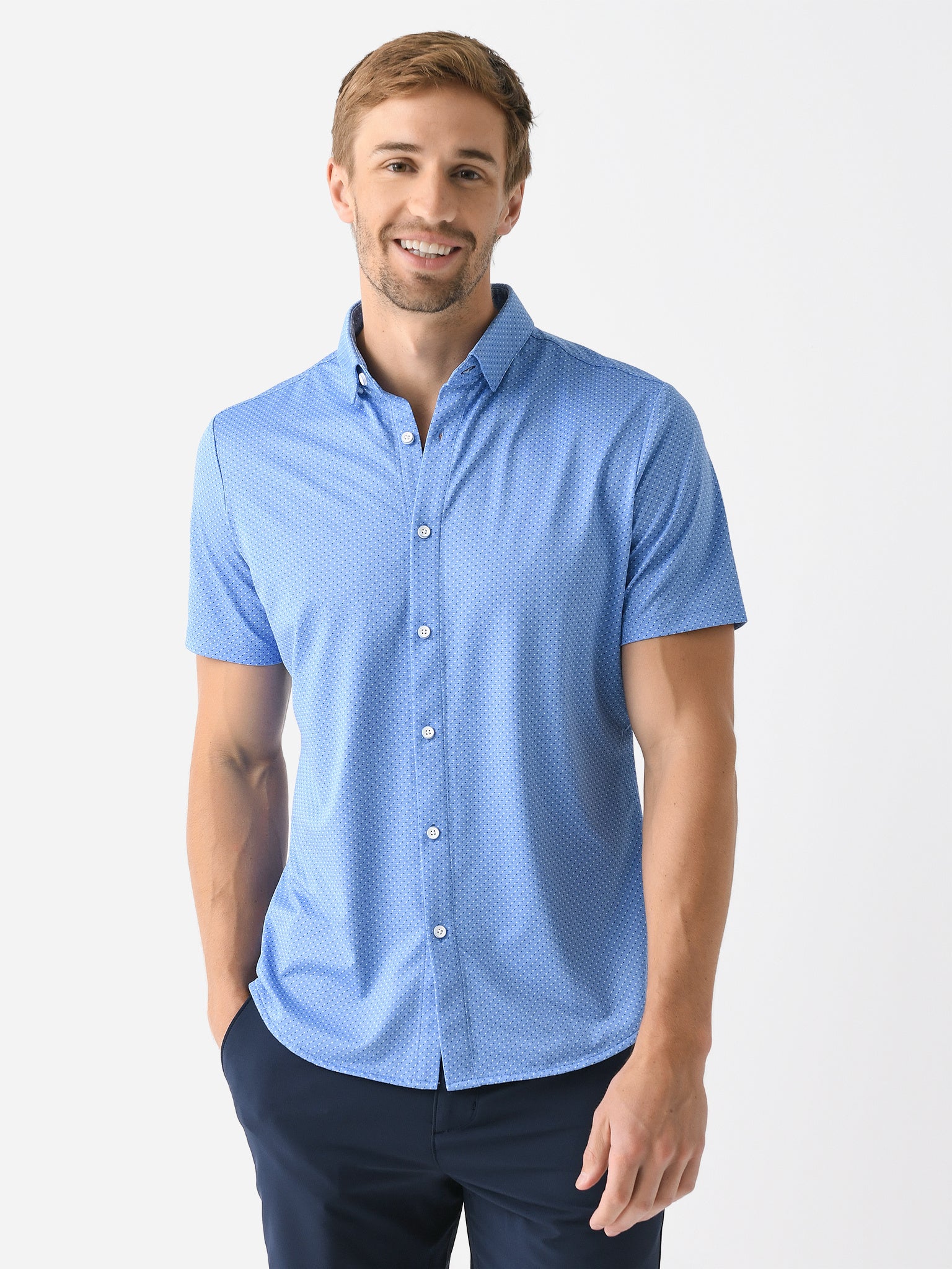 Mizzen+Main Men's Trim Halyard Button-Down Shirt - Saint Bernard