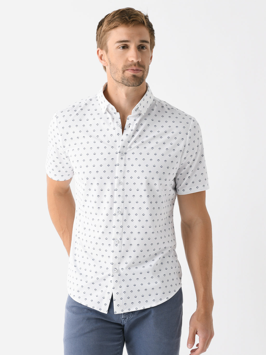 Mizzen+Main Men's Trim Halyard Button-Down Shirt - Saint Bernard