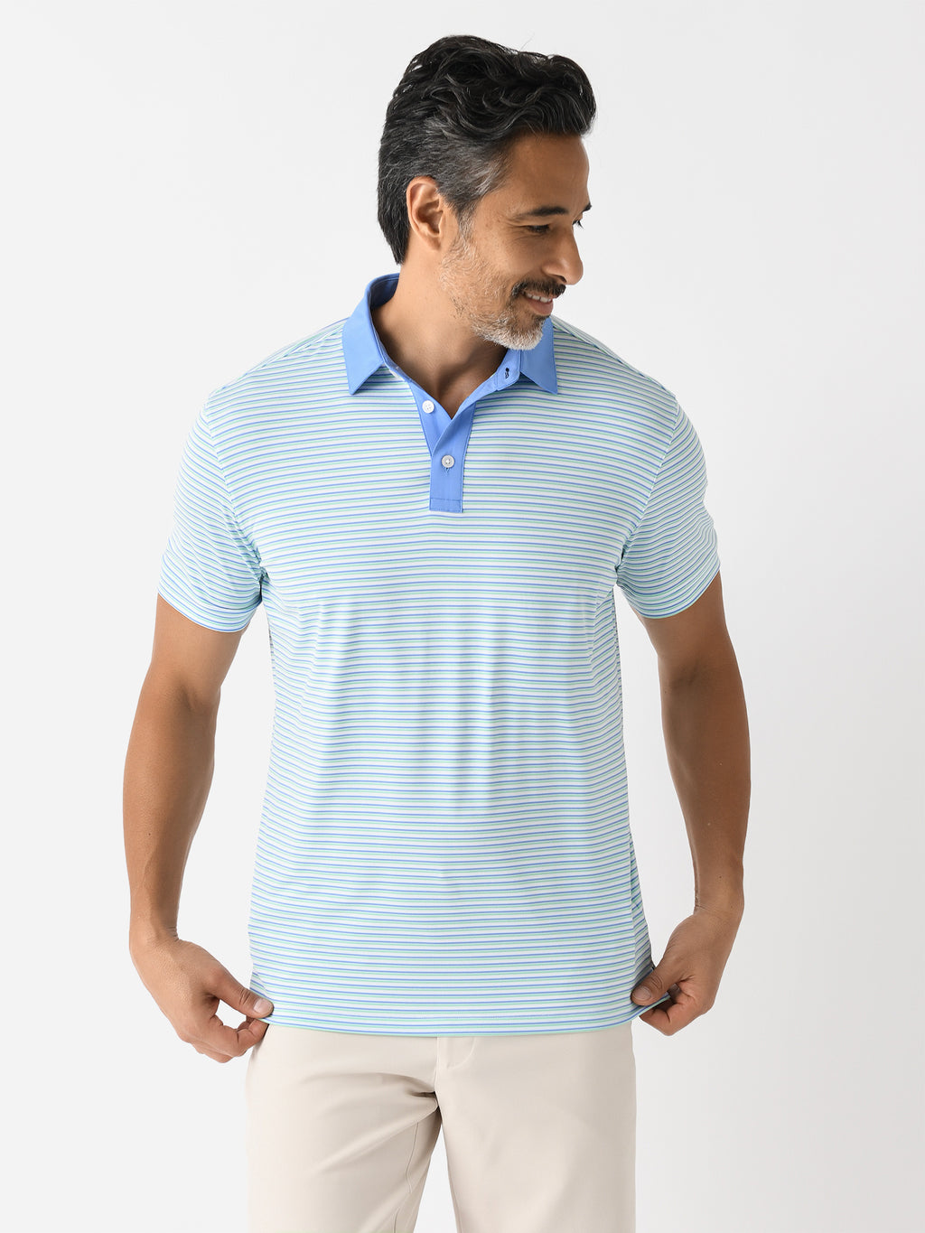 Mizzen+Main Men's Trim Versa Polo - Saint Bernard