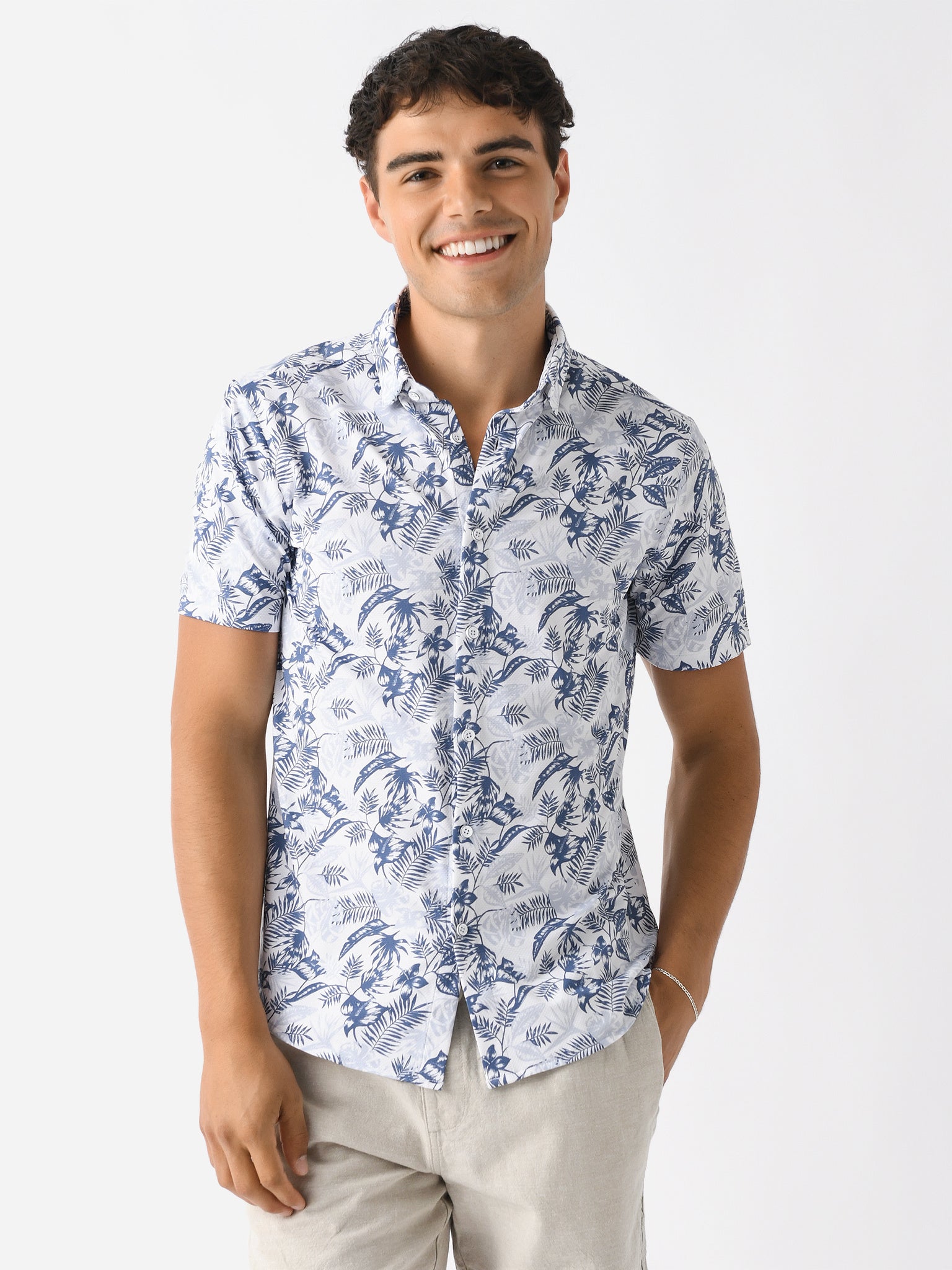Mizzen+Main Men's Trim Halyard Button-Down Shirt - Saint Bernard