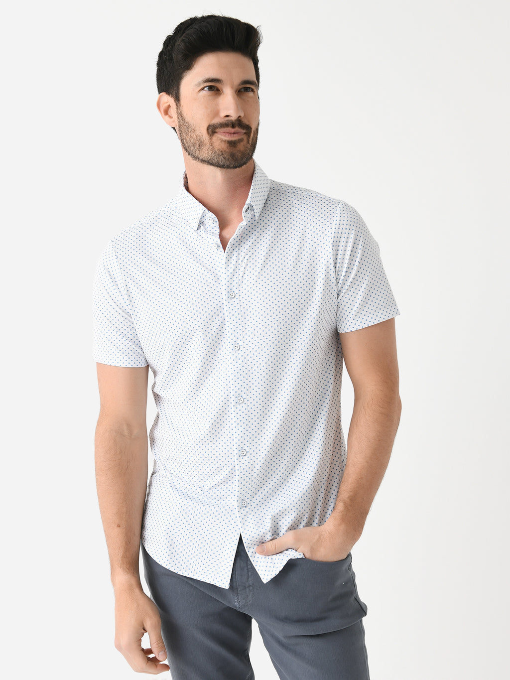 Mizzen+Main Men's Trim Halyard Button-Down Shirt - Saint Bernard