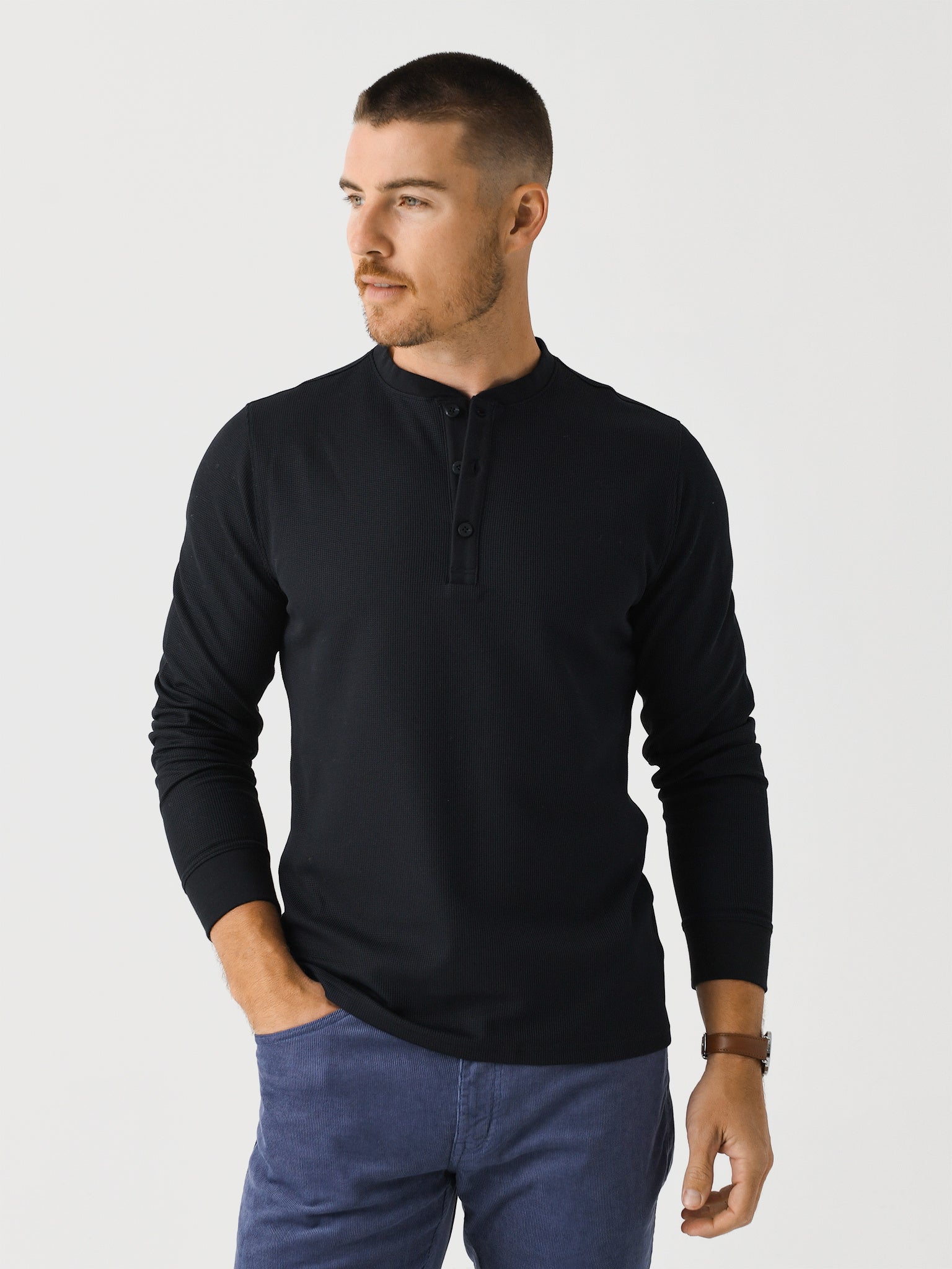 Mizzen+Main Men's Henderson Henley - Saint Bernard