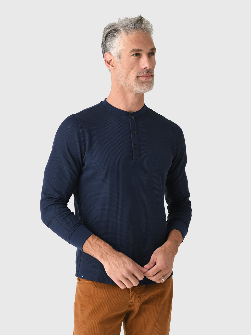 Mizzen+Main Men's Henderson Henley Shirt - Saint Bernard