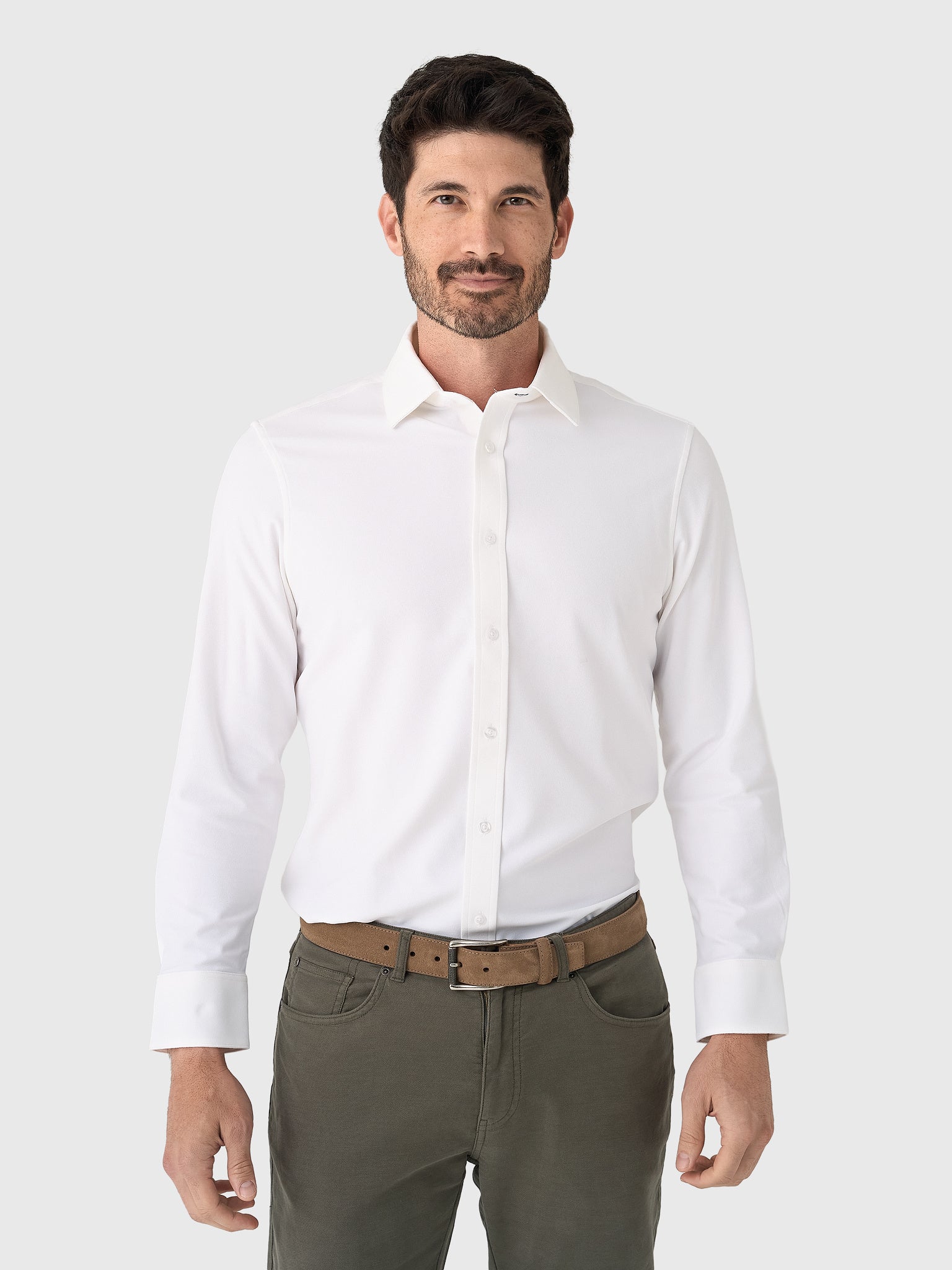 Mizzen+Main Men's Trim Bateman Dress Shirt - Saint Bernard
