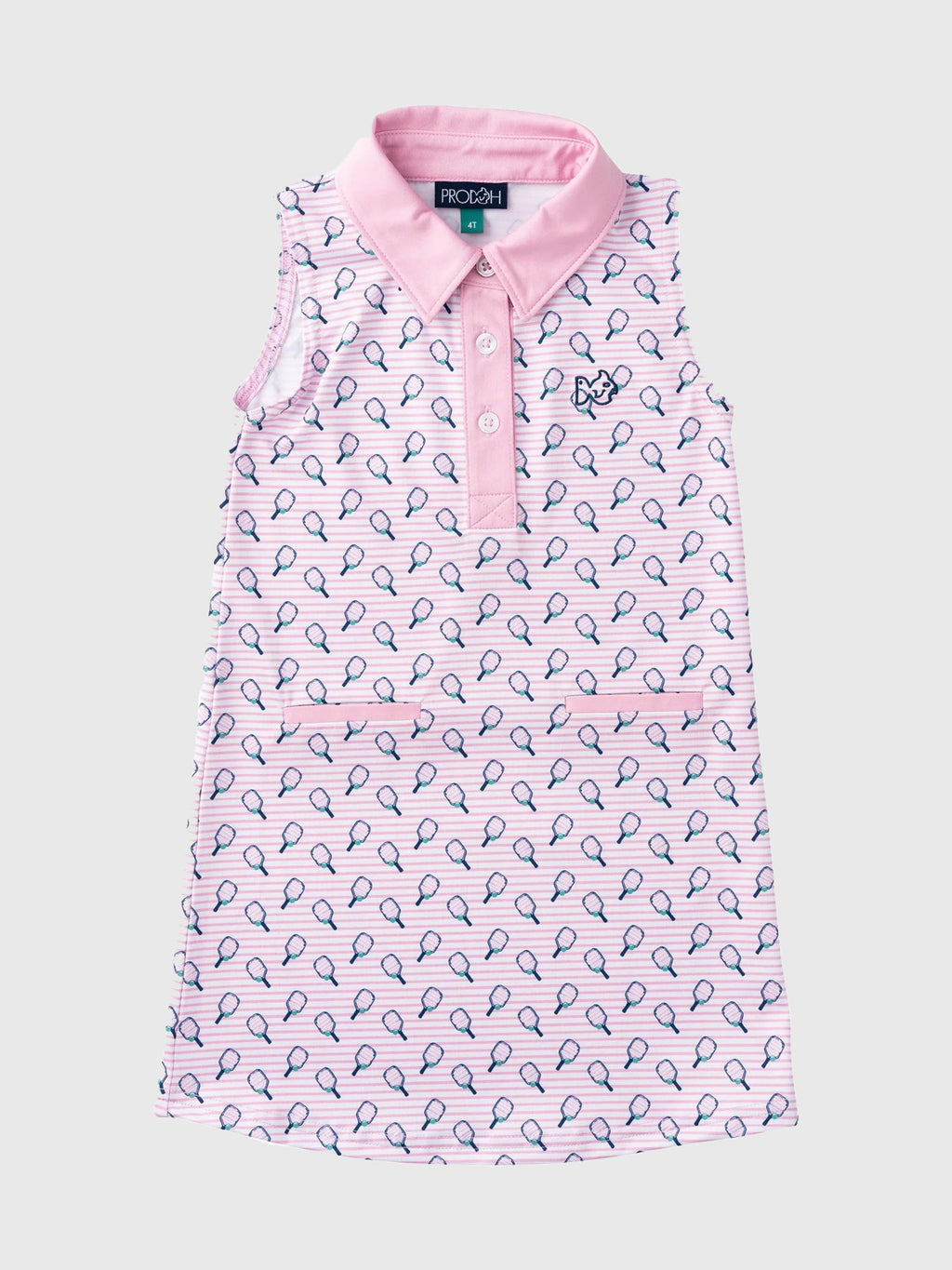 Prodoh Girls' Sleeveless Pro Performance Polo Dress - Saint Bernard
