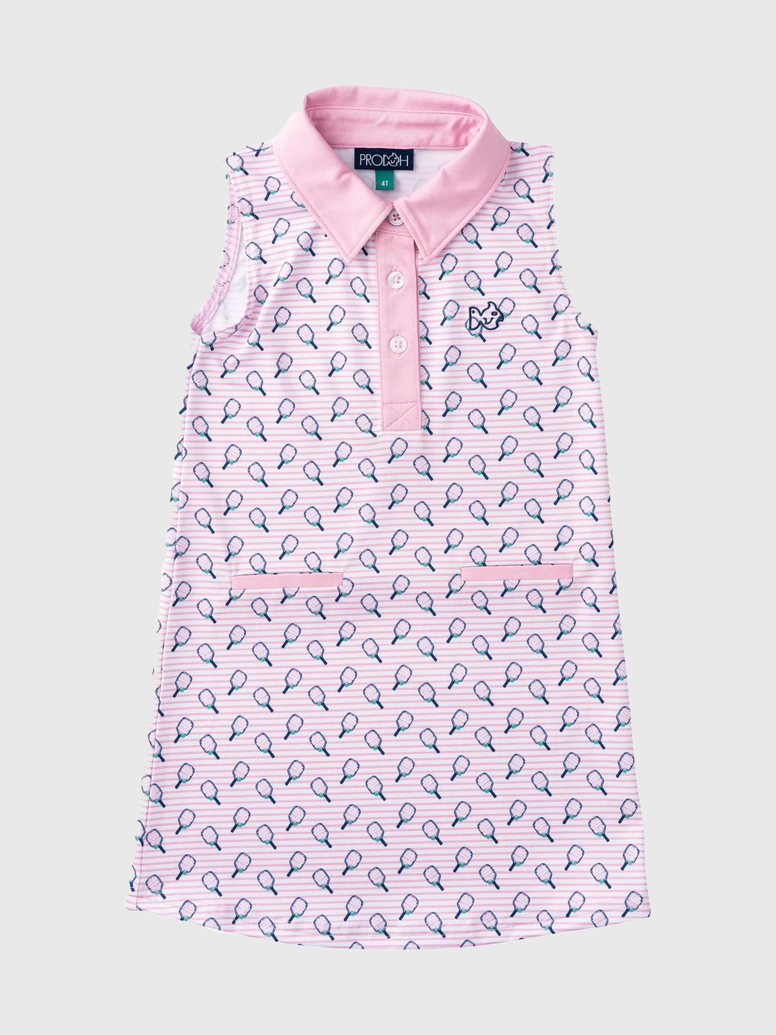 Prodoh Girls' Sleeveless Pro Performance Polo Dress - Saint Bernard