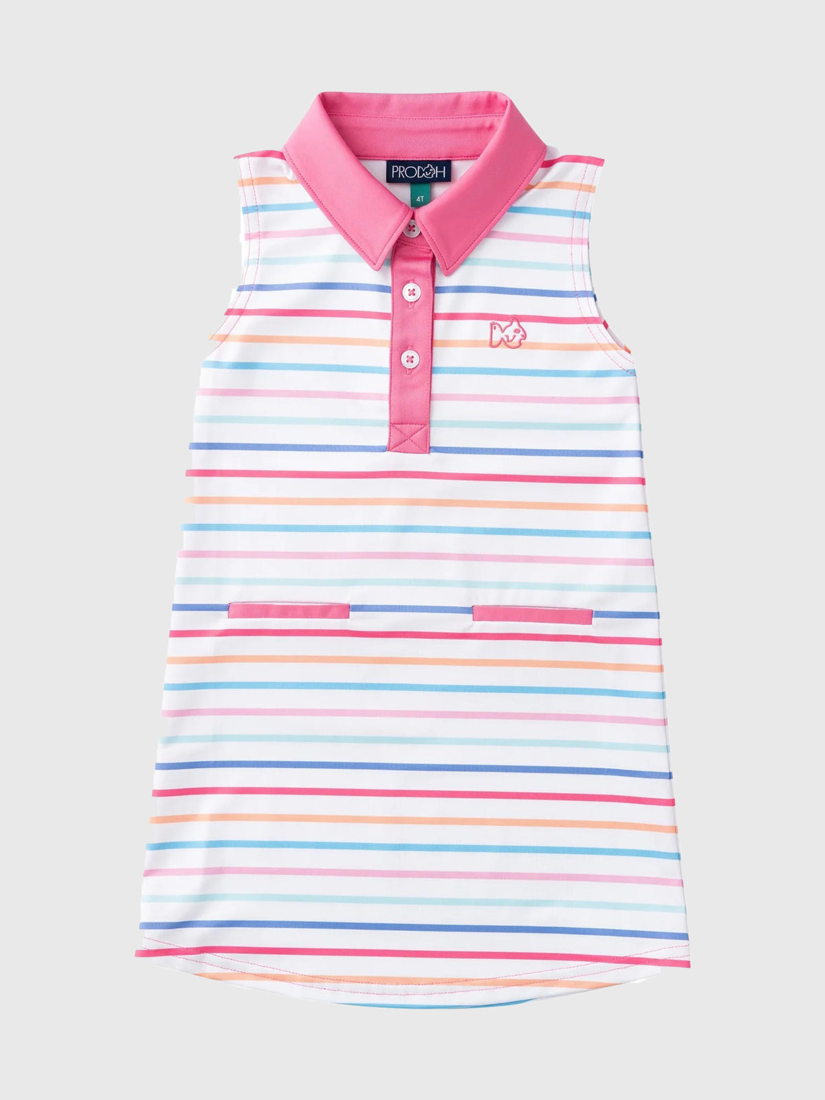 Prodoh Girls' Sleeveless Pro Performance Polo Dress - Saint Bernard