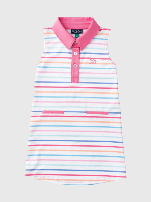 Prodoh Girls' Sleeveless Pro Performance Polo Dress - Saint Bernard