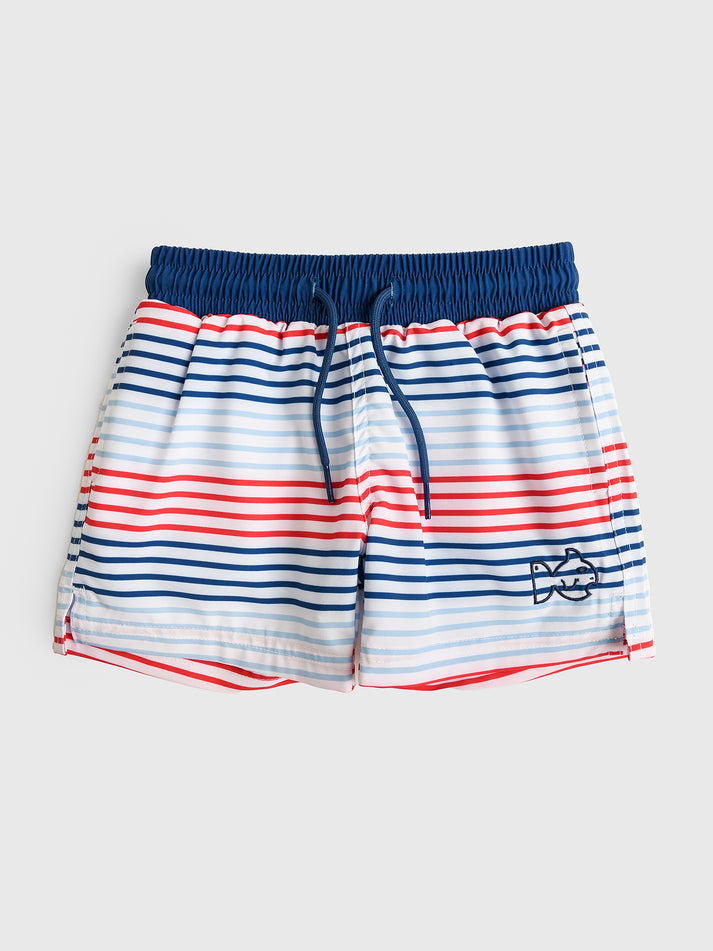 Boogie Board Swim Trunk - Americana Summer Stripe