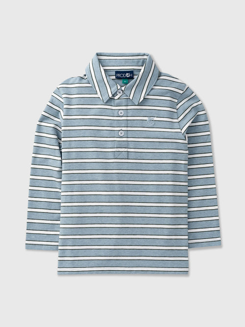 Prodoh Boys' Long Sleeve Cotton Polo - Saint Bernard