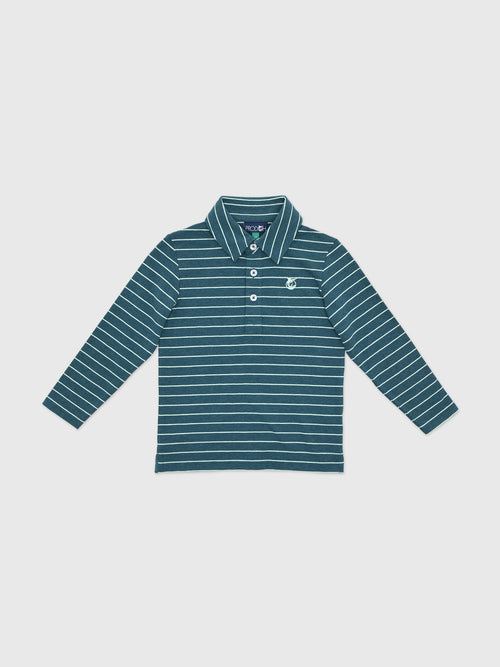 Prodoh Boys' Long Sleeve Cotton Polo - Saint Bernard