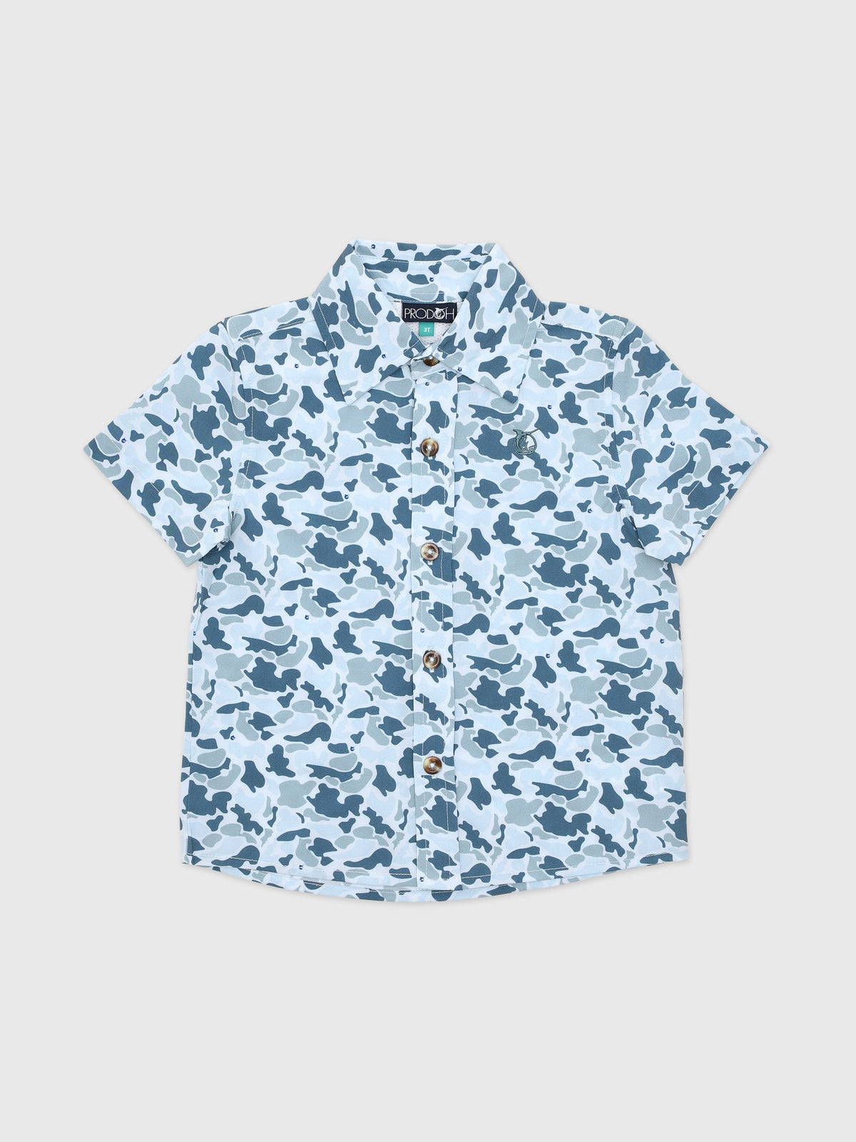 Prodoh Boys' Short Sleeve Button-Down Shirt - Saint Bernard