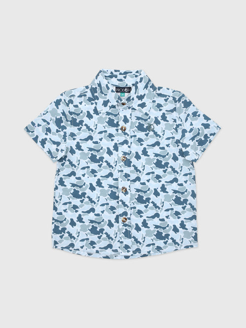 Prodoh Boys' Short Sleeve Button-Down Shirt - Saint Bernard