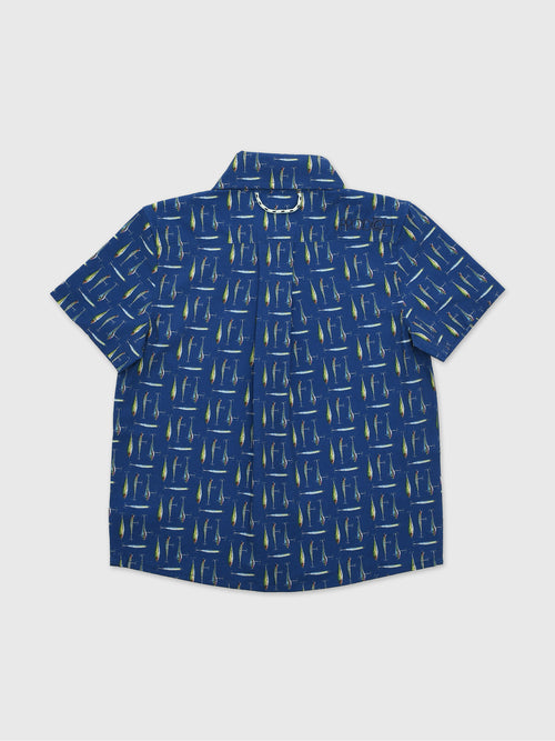 Prodoh Boys' Short Sleeve Button-Down Shirt - Saint Bernard