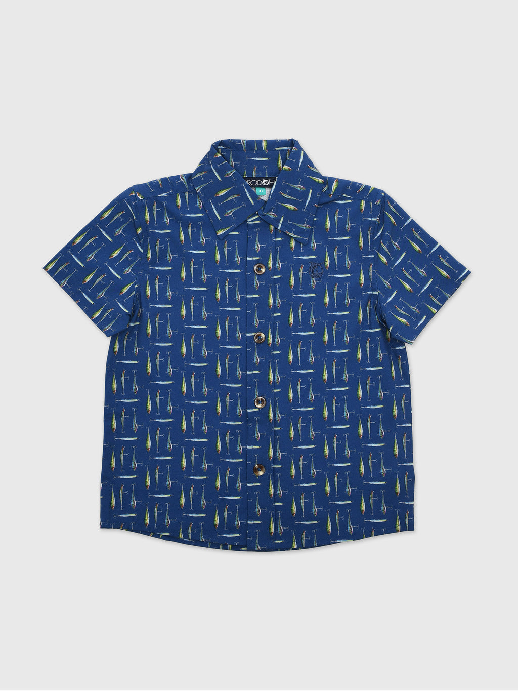 Prodoh Boys' Short Sleeve Button-Down Shirt - Saint Bernard