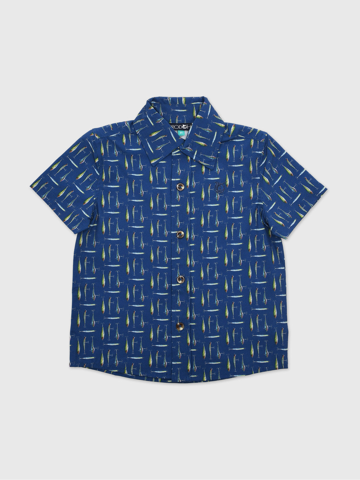 Prodoh Boys' Short Sleeve Button-Down Shirt - Saint Bernard