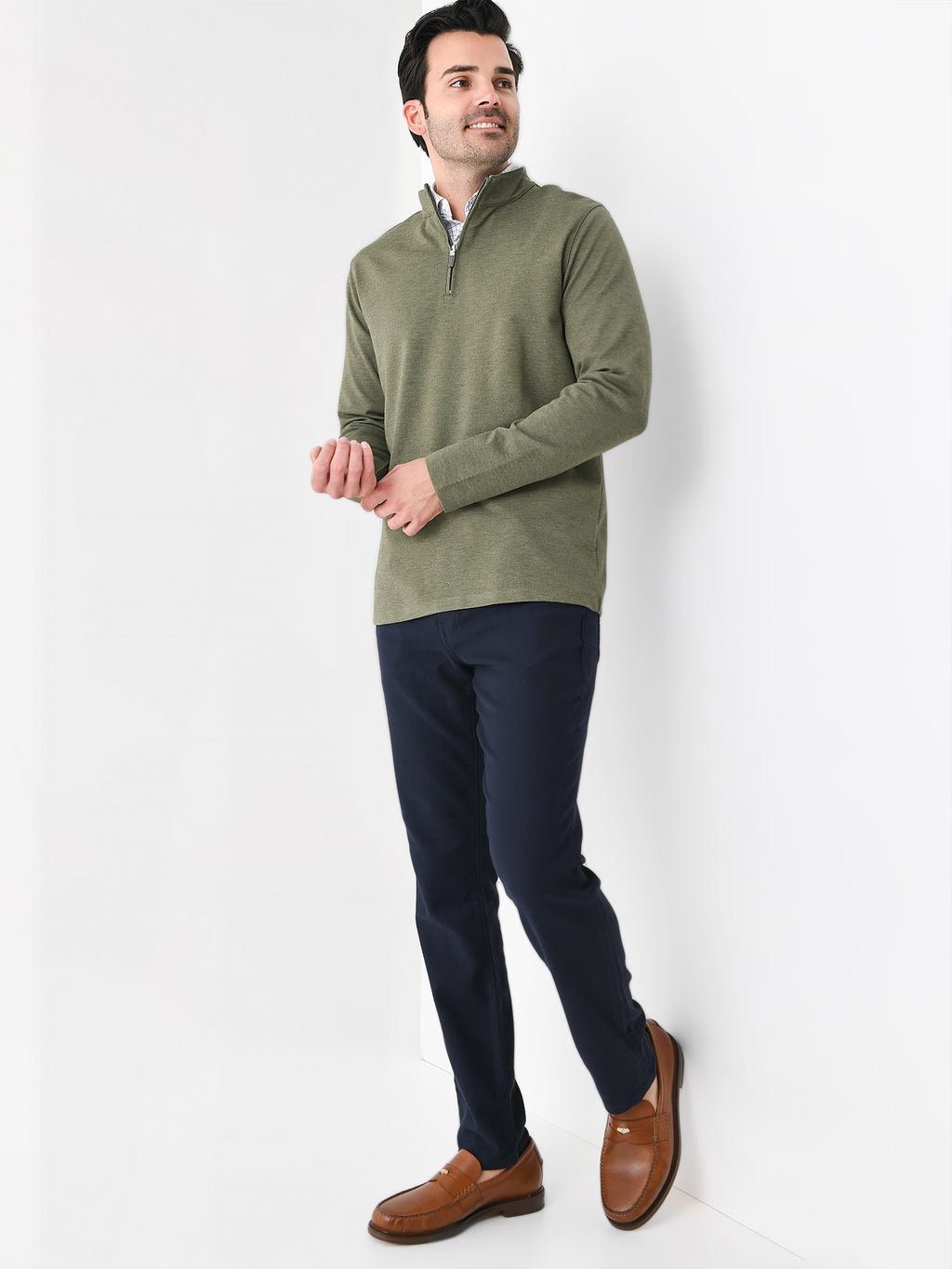 Mizzen+Main Men's Proflex Quarter-Zip - Saint Bernard
