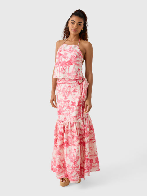 Coniglio Palm Beach Women's Shirred Wrap Midi Skirt