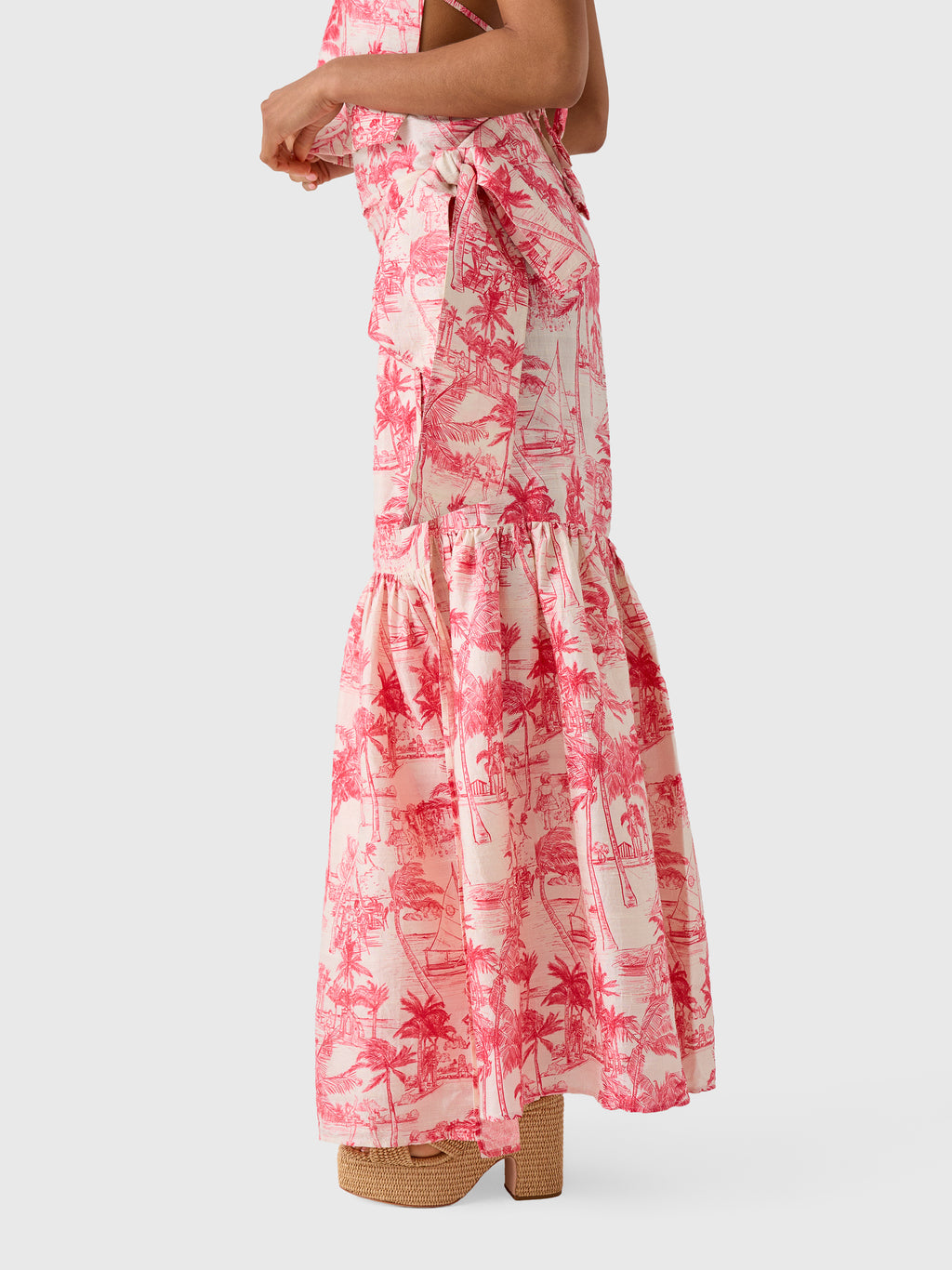 Coniglio Palm Beach Women's Shirred Wrap Midi Skirt