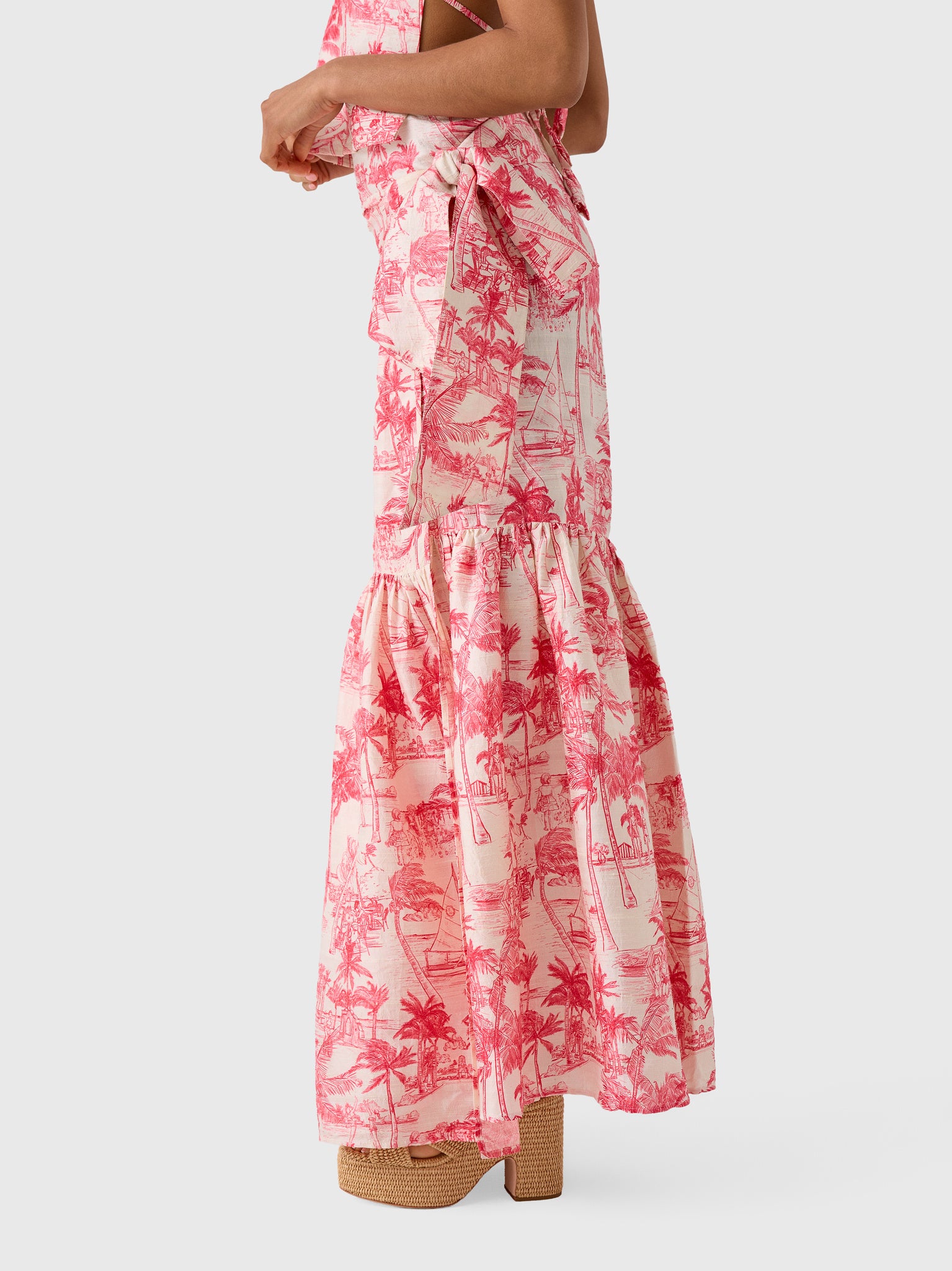 Coniglio Palm Beach Women's Shirred Wrap Midi Skirt