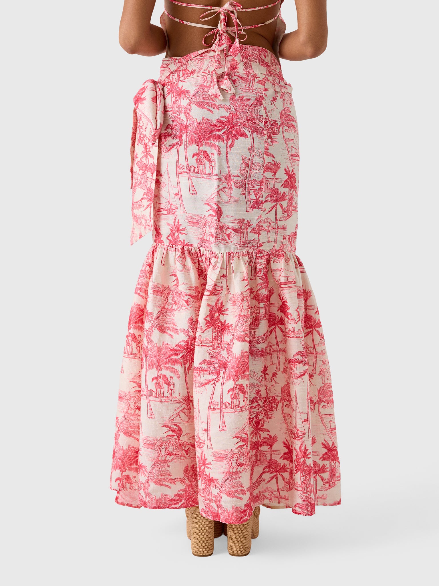 Coniglio Palm Beach Women's Shirred Wrap Midi Skirt