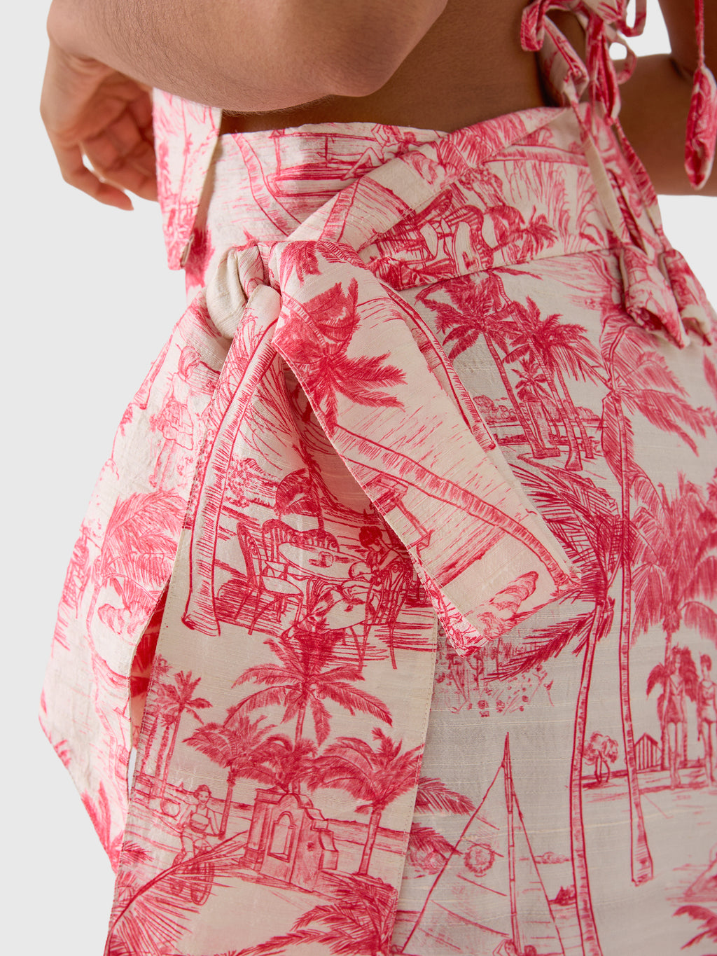 Coniglio Palm Beach Women's Shirred Wrap Midi Skirt
