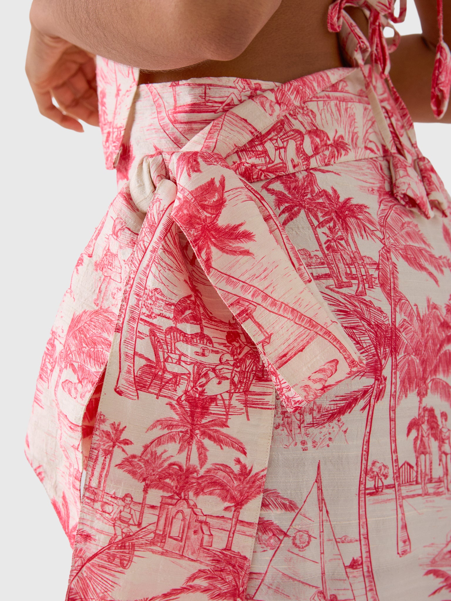 Coniglio Palm Beach Women's Shirred Wrap Midi Skirt