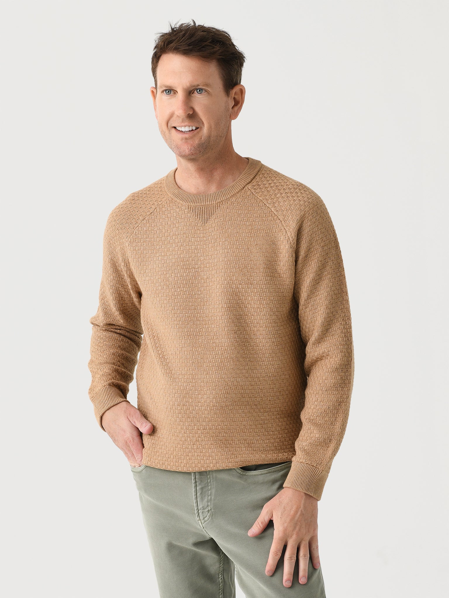 Mizzen+Main Men's Hillcrest Crewneck - Saint Bernard